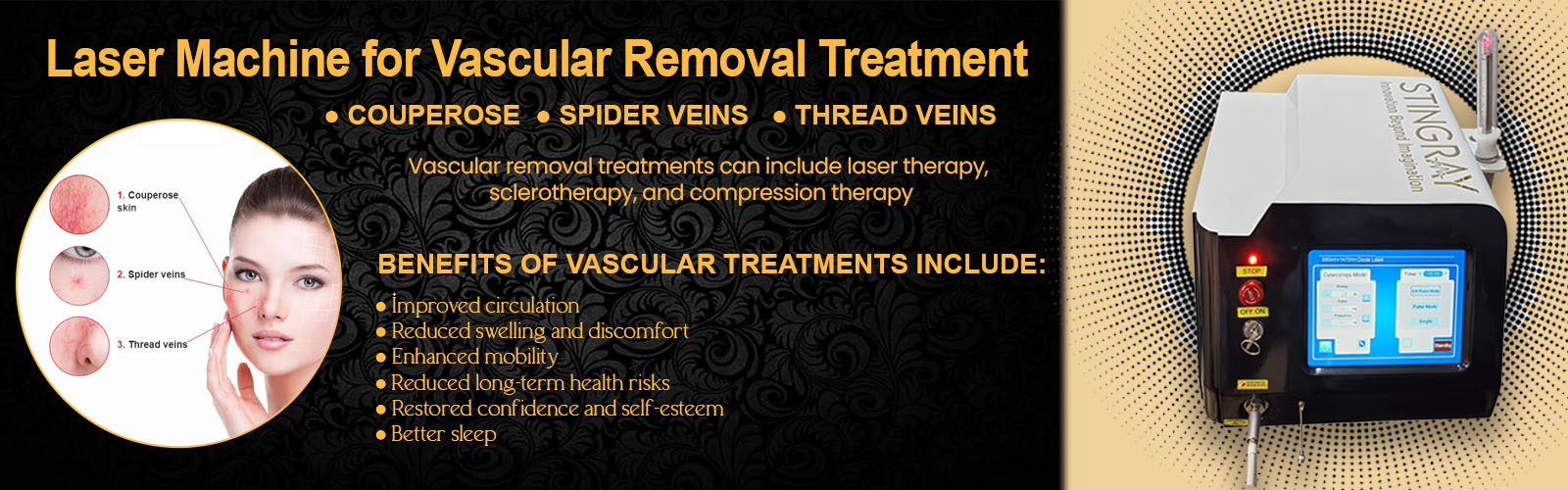 Laser Machine for Vascular Removal Treatment